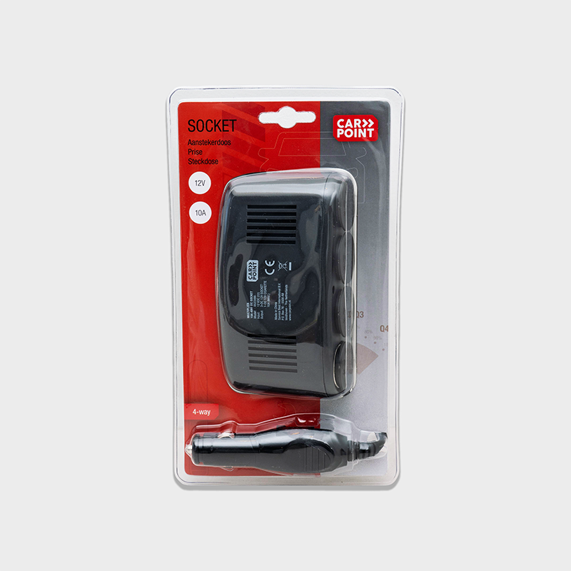 Multiprise allume-cigare 4-voies 12V – 10A